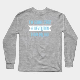 Don´t Look Back in Anger, blue Long Sleeve T-Shirt